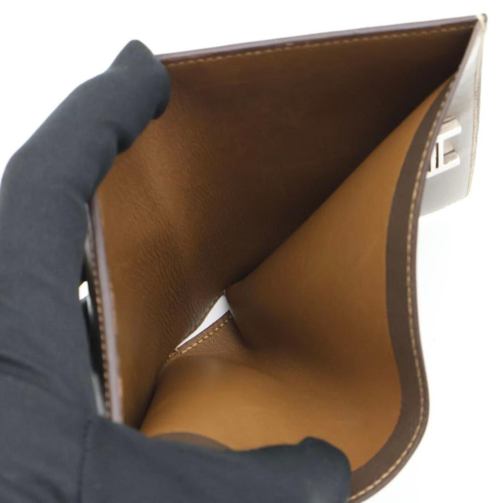 Hermes Bearn Compact Milois Bifold Wallet Blanc — view 7