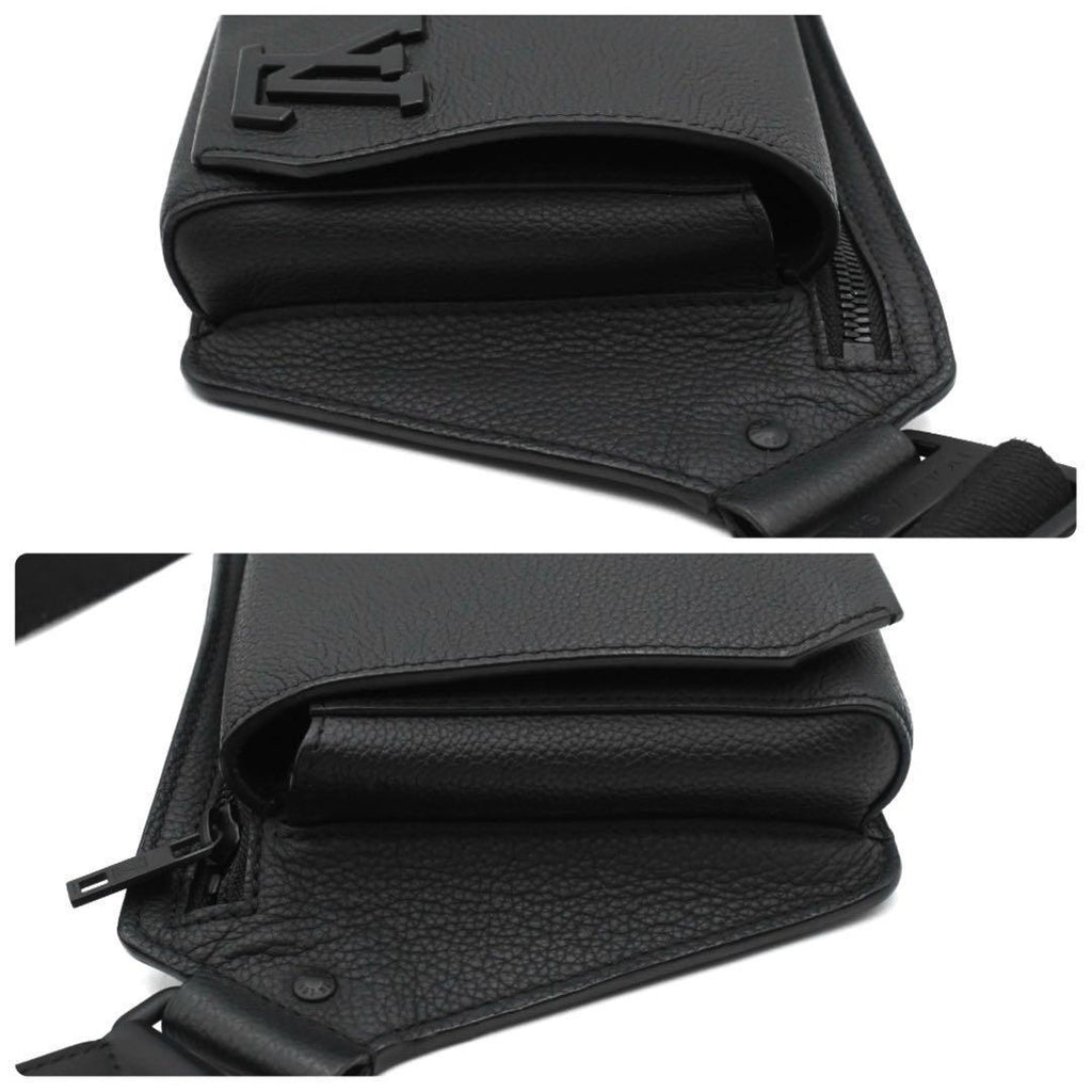 Louis Vuitton Takeoff Sling Aerogram Black Shoulder Bag — view 7