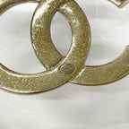 Chanel Brooch CC Logo Rhinestone Gold — view 5