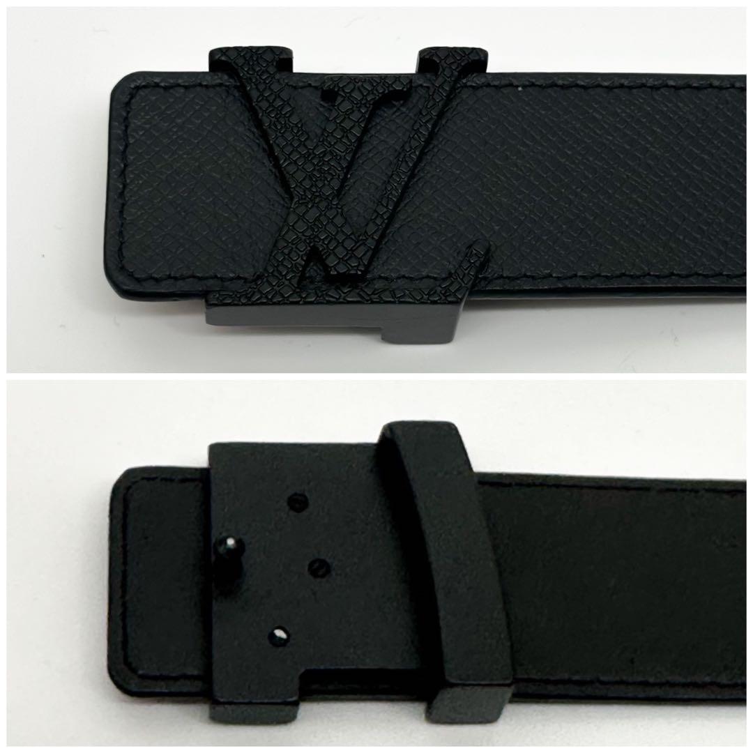 Louis Vuitton Ceinture LV Initial Taiga Black Belt — view 3