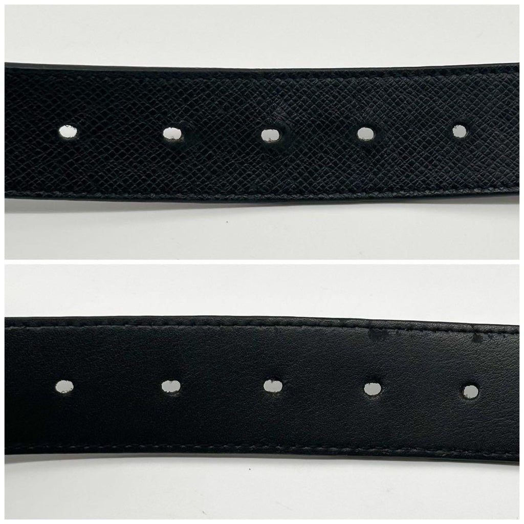 Louis Vuitton Ceinture LV Initial Taiga Black Belt — view 4