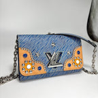Louis Vuitton Epi Denim Twist Chain Shoulder Bag — view 3