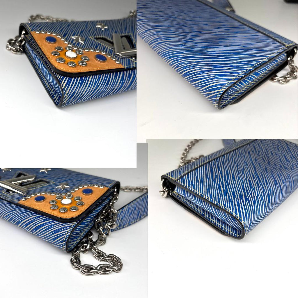 Louis Vuitton Epi Denim Twist Chain Shoulder Bag — view 7
