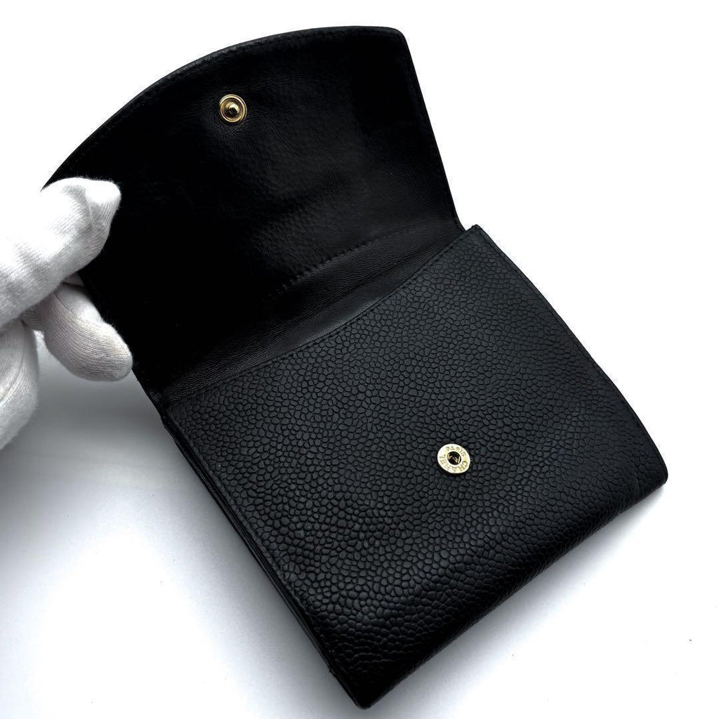 Chanel Wallet Coco Stitch Caviar Snap Bifold — view 5