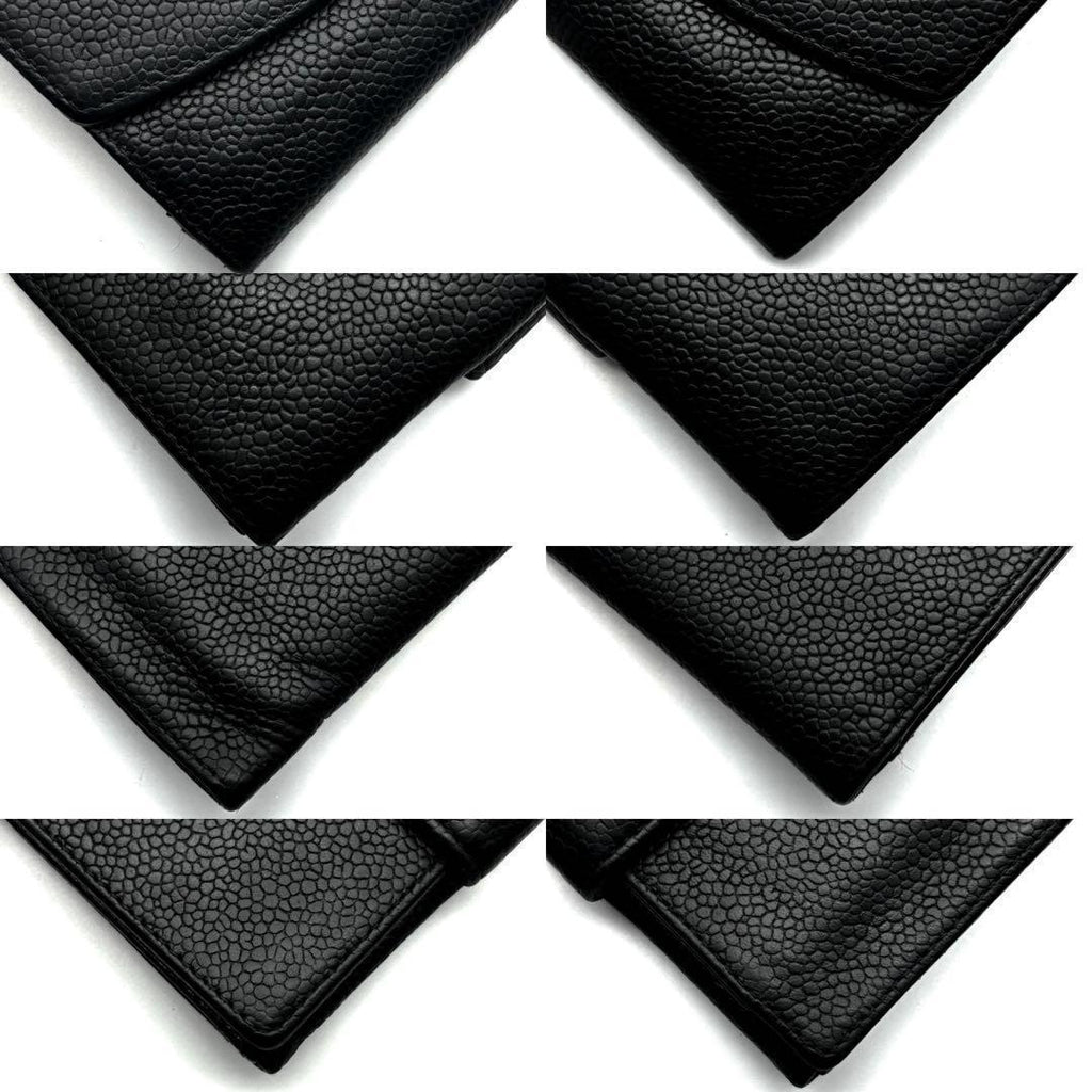 Chanel Wallet Coco Stitch Caviar Snap Bifold — view 7