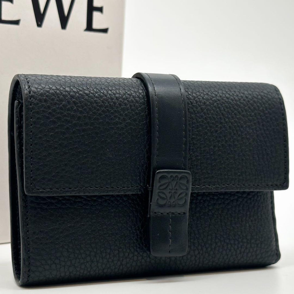 Loewe Slightly Vertical Wallet Small Compact Trifold