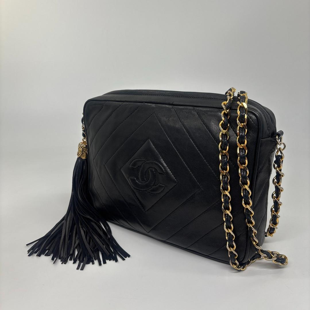 Chanel Super CC Logo Diamond Stitch Chain Shoulder Bag — view 2