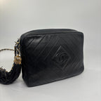 Chanel Super CC Logo Diamond Stitch Chain Shoulder Bag — view 3