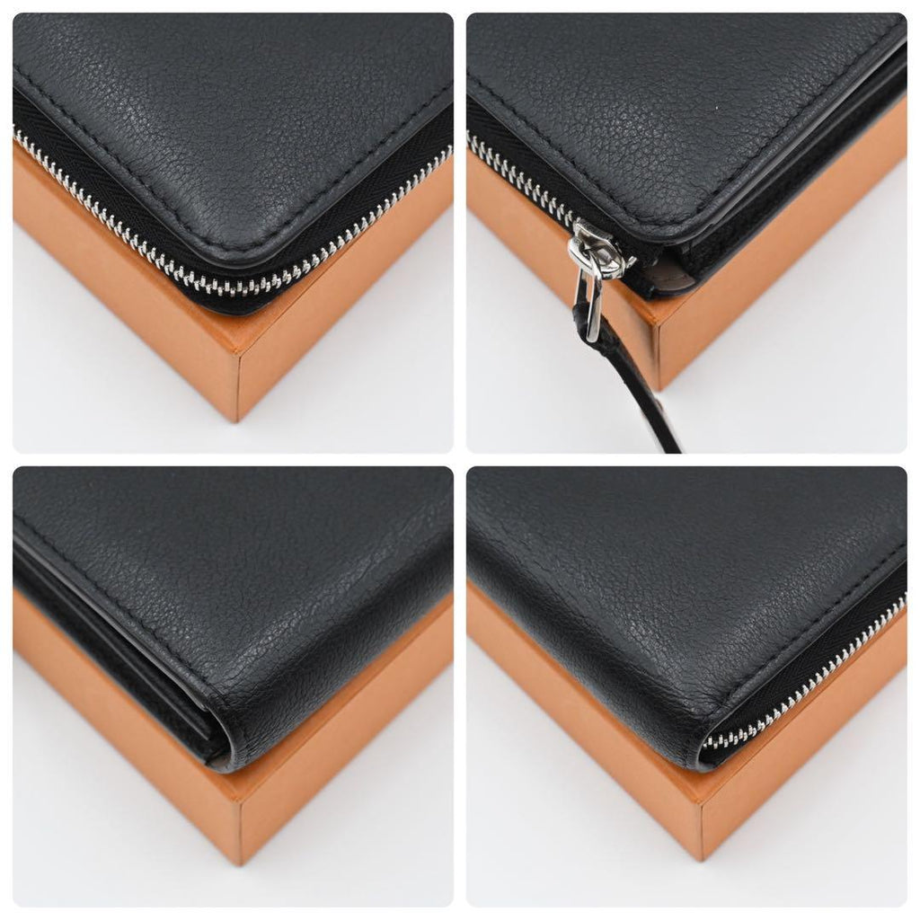 Louis Vuitton Portefeuille Comet Taurillon Wallet Black — view 7