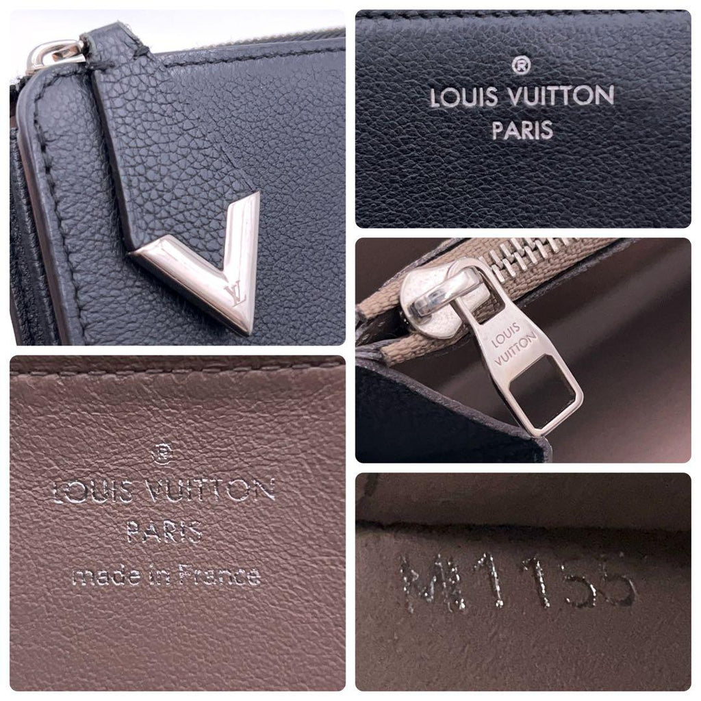 Louis Vuitton Portefeuille Comet Taurillon Wallet Black — view 9