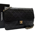 Chanel Quilted Lambskin Chain Shoulder Bag CC Logo