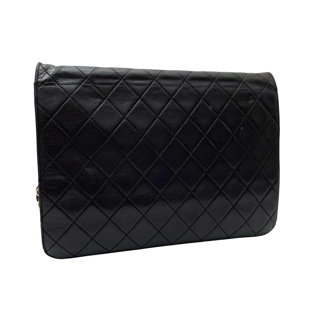 Chanel Quilted Lambskin Chain Shoulder Bag CC Logo — view 2