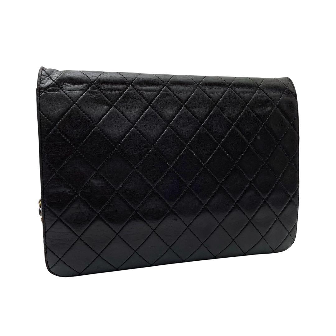 Chanel Quilted Lambskin Chain Shoulder Bag CC Logo — view 2
