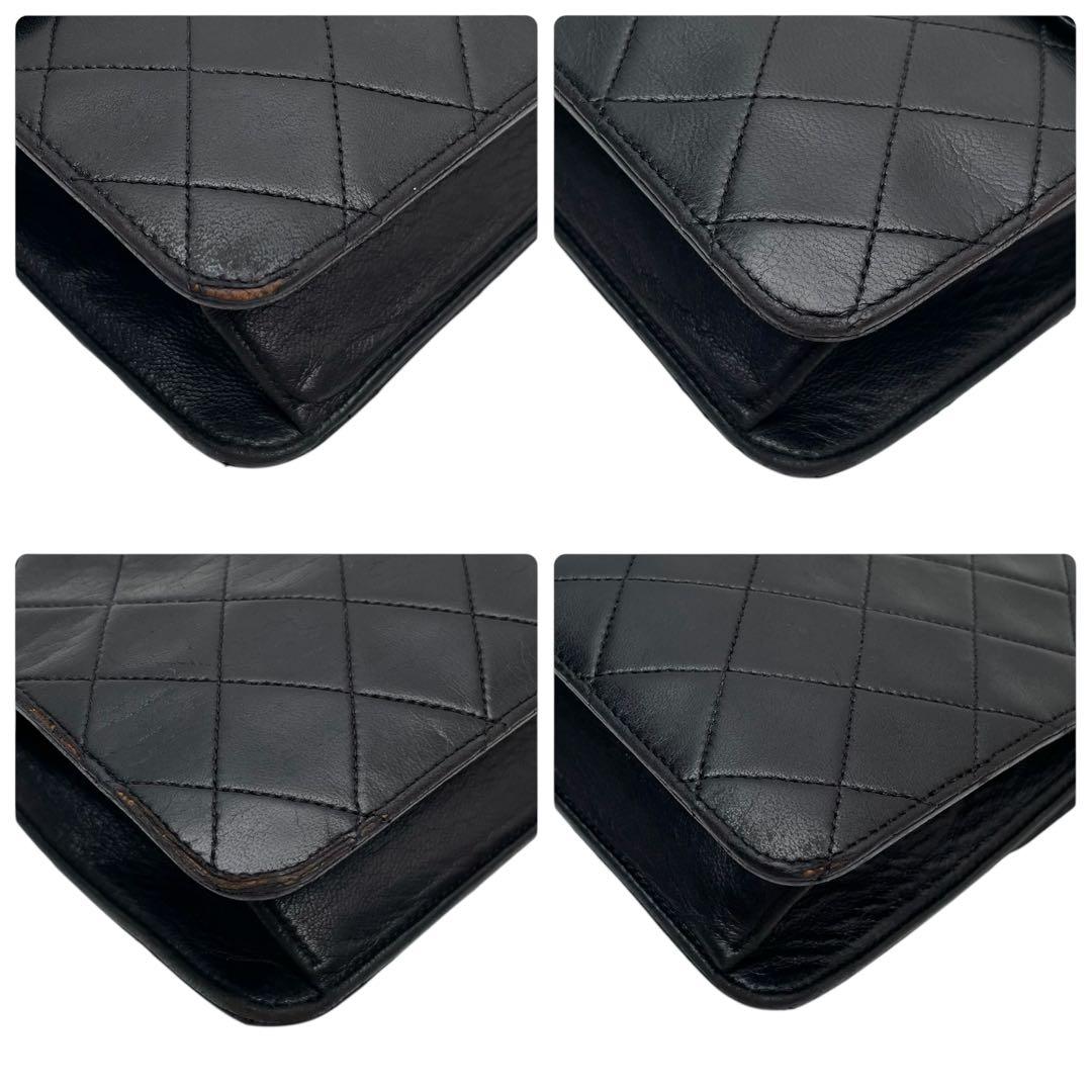 Chanel Quilted Lambskin Chain Shoulder Bag CC Logo — view 6