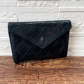 Chanel Bicolor Quilted Lambskin Card Case Business Holder Black