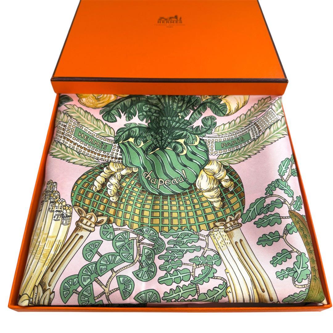 Hermes Carre 90 Chapeau Hat Scarf Silk