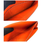 Hermes Dogon GM Togo Wallet Orange Gold Leather — view 4