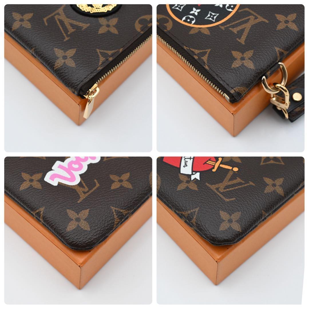Louis Vuitton Monogram City Pouch Patches Collection Brown — view 6