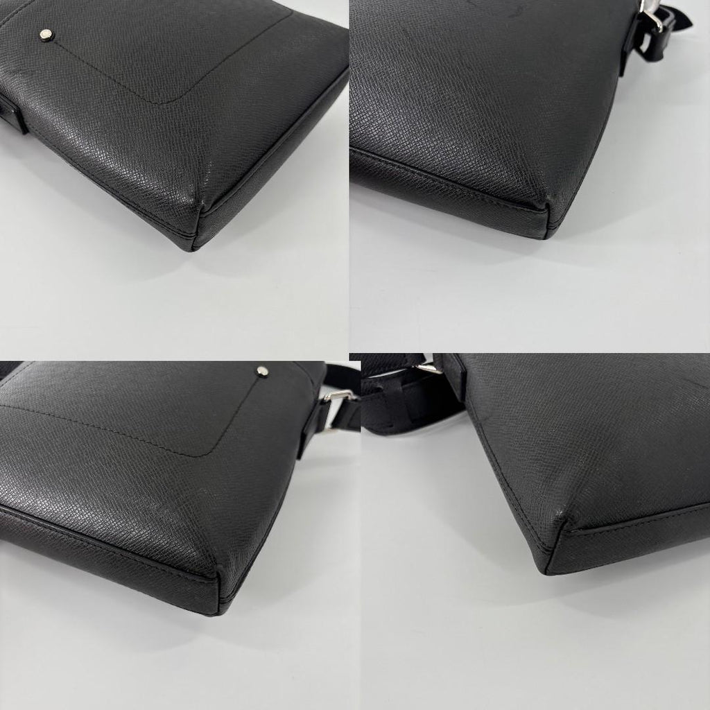Louis Vuitton Super Taiga Grigori Shoulder Bag Black — view 8