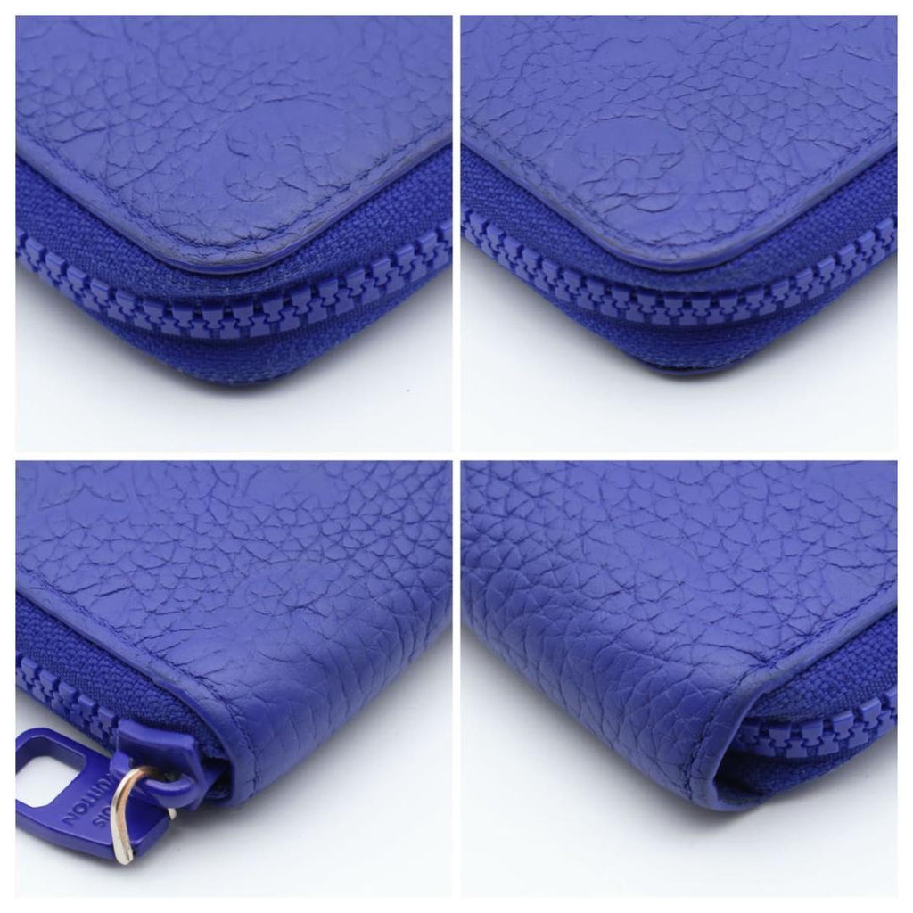 Louis Vuitton Zippy Wallet Vertical Taurillon Blue — view 8