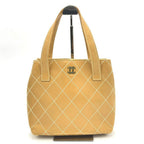 Chanel Wild Stitch Mini Tote Beige