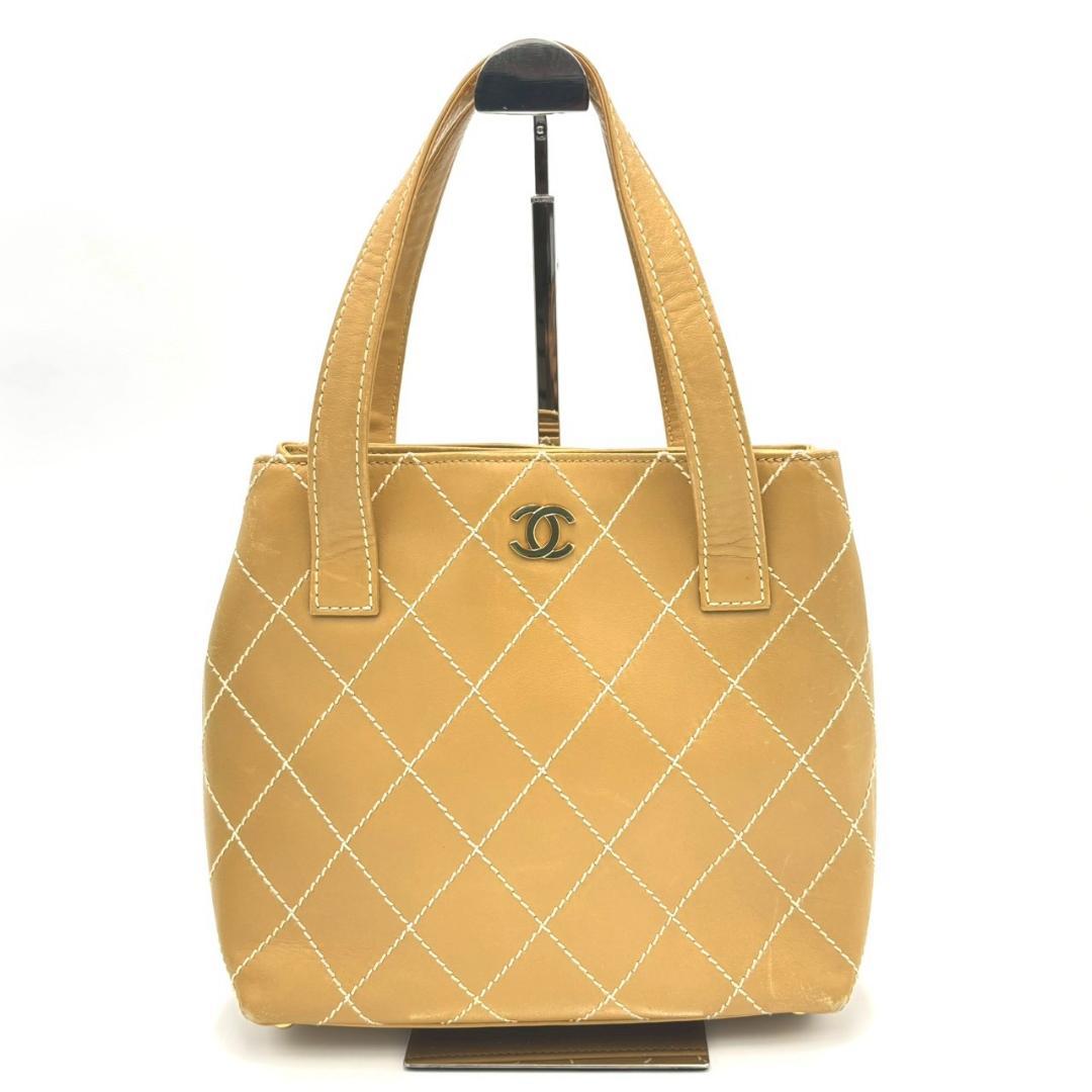 Chanel Wild Stitch Mini Tote Beige
