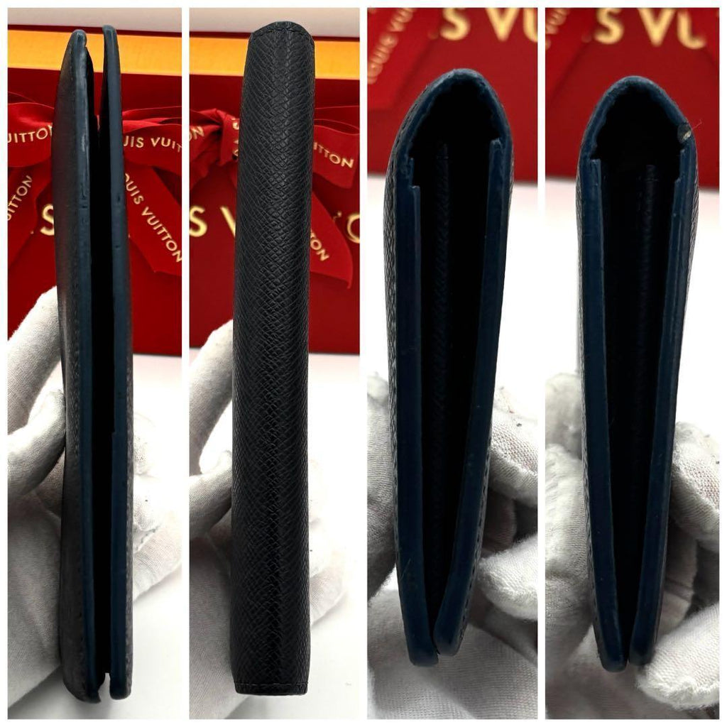 Louis Vuitton Taiga Portefeuille Brazza NM Navy Wallet — view 7