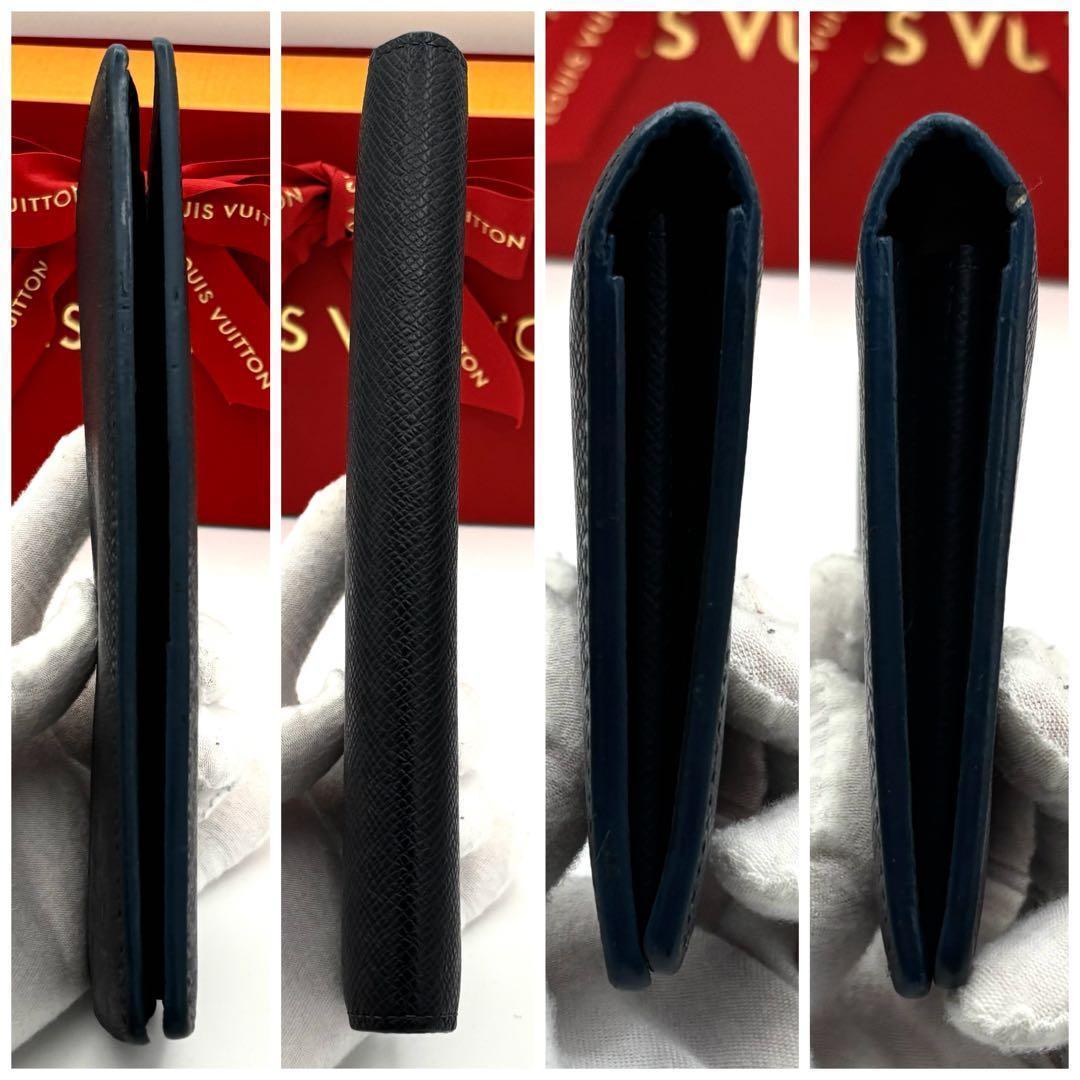 Louis Vuitton Taiga Portefeuille Brazza NM Navy Wallet — view 7