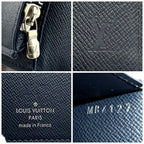 Louis Vuitton Taiga Portefeuille Brazza NM Navy Wallet — view 9