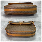 Gucci GG Shoulder Bag Brown Beige Logo Leather — view 8