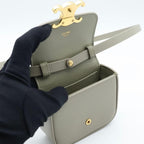 Celine Mini Claude Shoulder Bag Triomphe Khaki — view 4