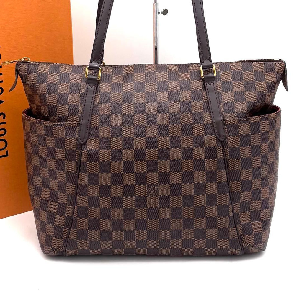 Louis Vuitton Damier Ebene Totally MM Tote Brown
