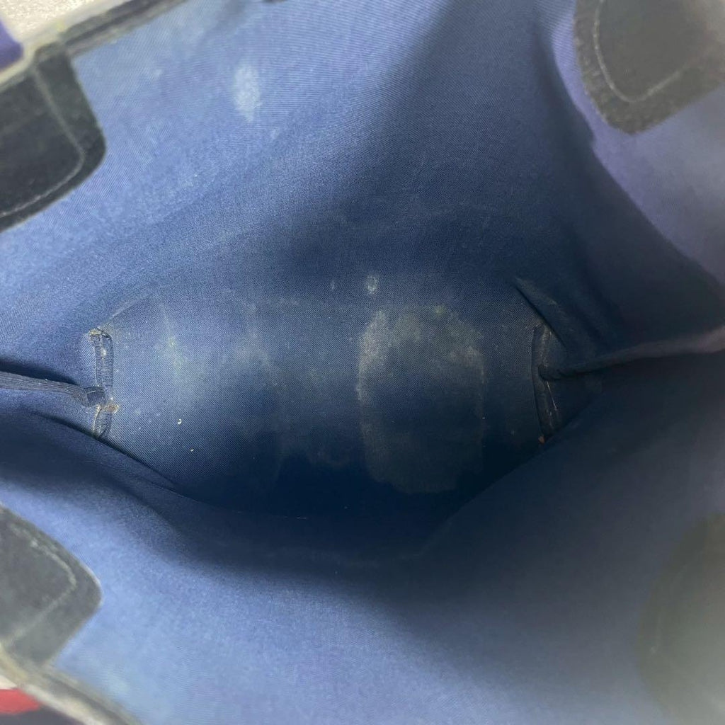 Gucci GG Sherry Line Tote Navy Logo Leather — view 5