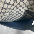 Gucci GG Sherry Line Tote Navy Logo Leather — view 6