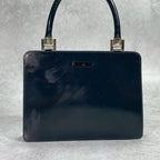 Gucci Handbag Black Gold Leather — view 2