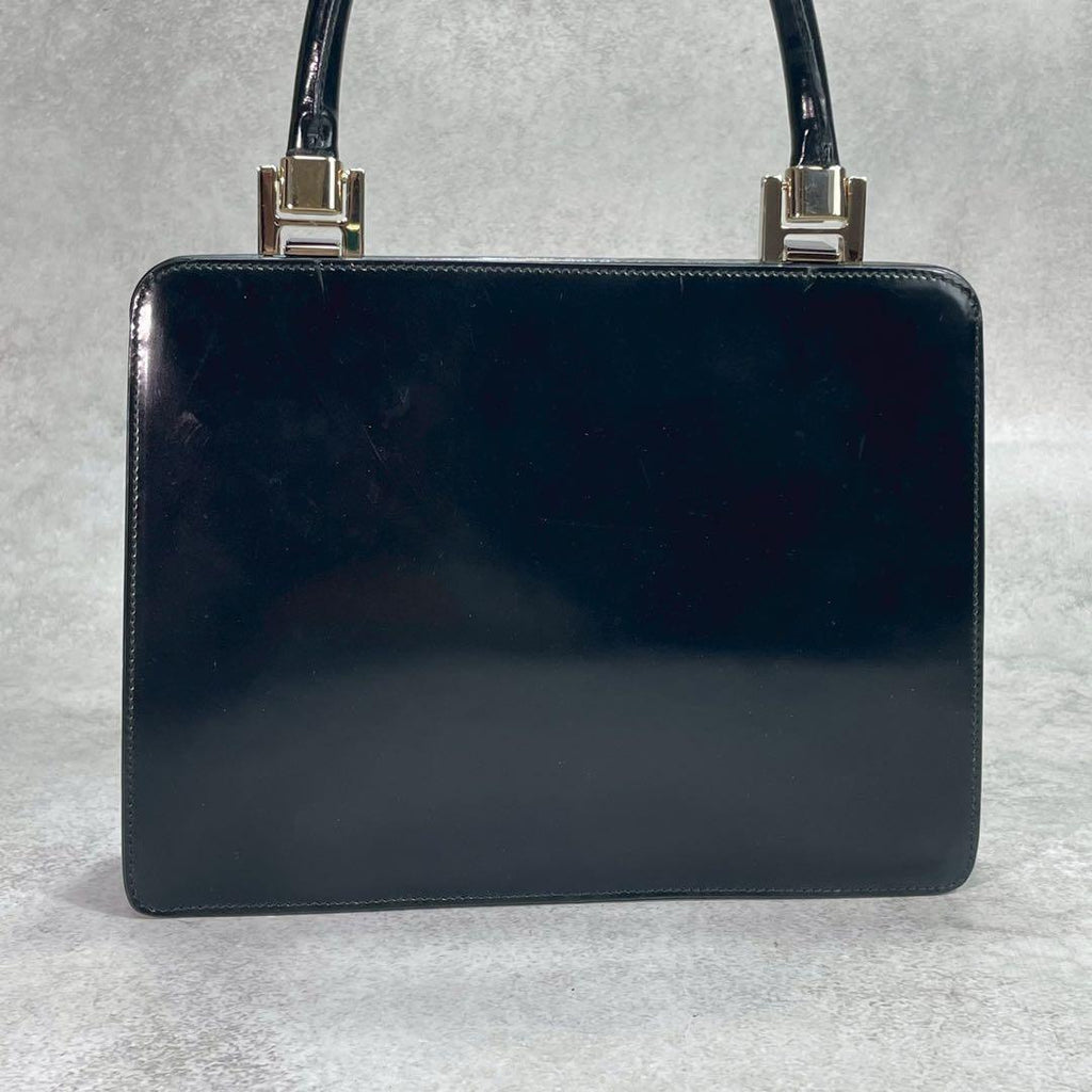 Gucci Handbag Black Gold Leather — view 3