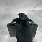 Gucci Handbag Black Gold Leather — view 4