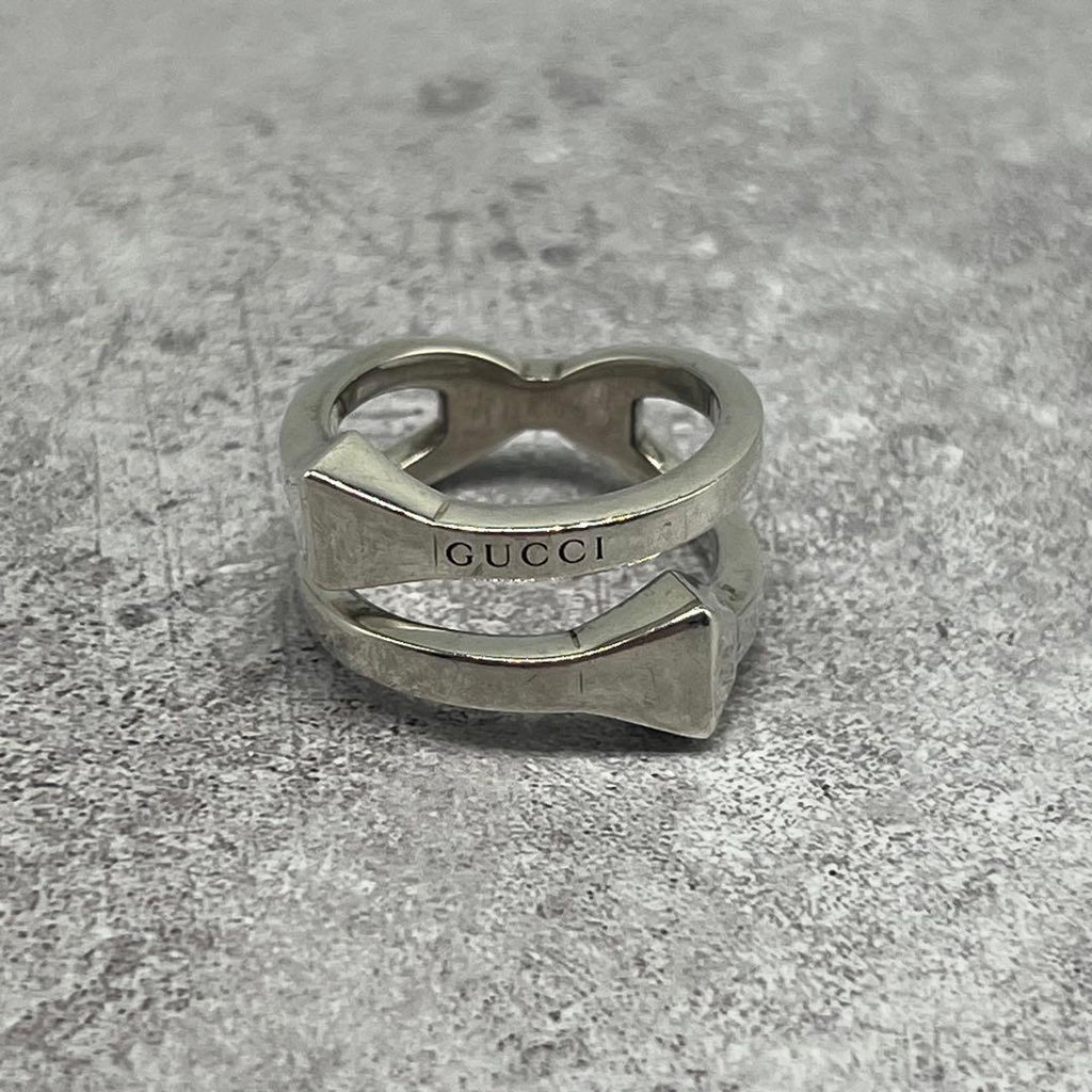 Gucci Ring Silver Nail