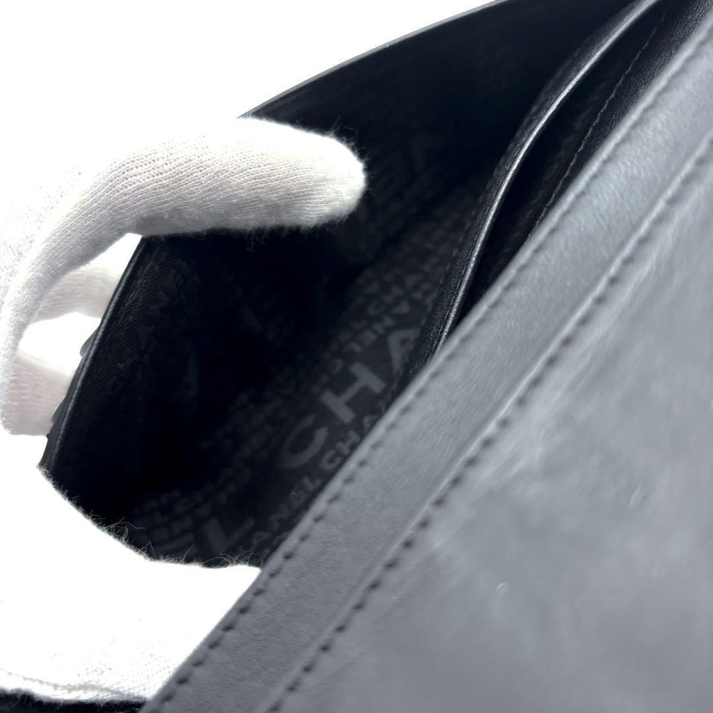 Chanel Wallet Icon Line Lambskin Hook — view 6