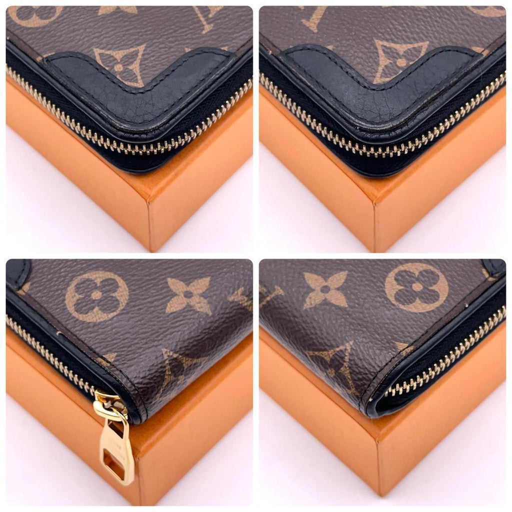 Louis Vuitton Monogram Zippy Wallet Retiro Black — view 9