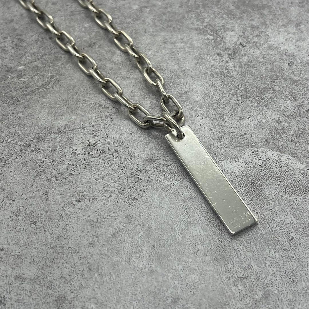 Gucci Bar Plate Roulis Chain Necklace