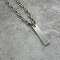 Gucci Bar Plate Roulis Chain Necklace