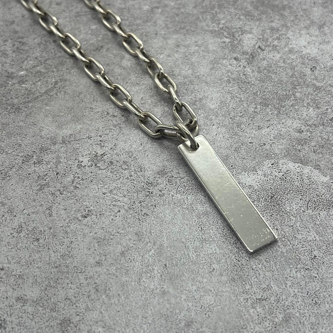 Gucci Bar Plate Roulis Chain Necklace