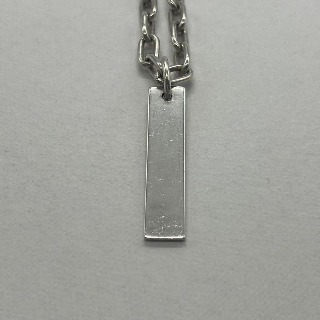 Gucci Bar Plate Roulis Chain Necklace — view 3