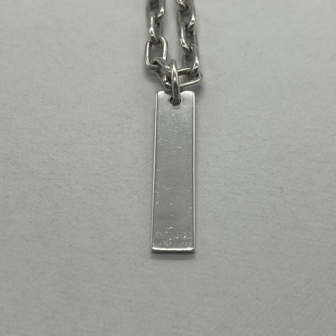 Gucci Bar Plate Roulis Chain Necklace — view 3