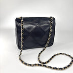 Chanel Super Quilted CC Logo Shoulder Bag Black — view 5