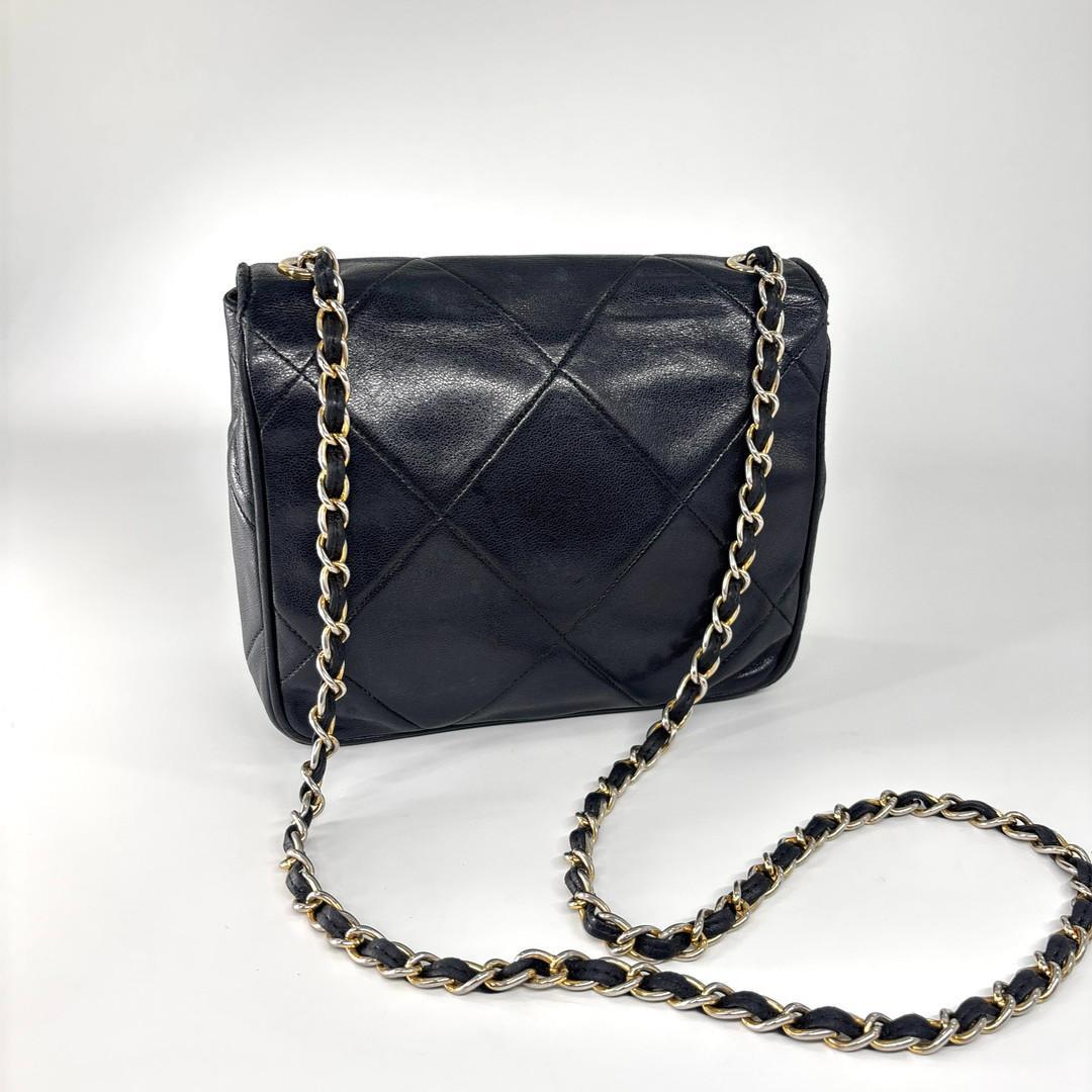 Chanel Super Quilted CC Logo Shoulder Bag Black — view 5