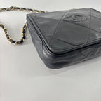 Chanel Super Quilted CC Logo Shoulder Bag Black — view 6