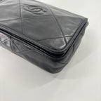 Chanel Super Quilted CC Logo Shoulder Bag Black — view 7