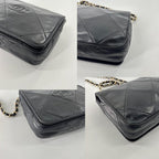 Chanel Super Quilted CC Logo Shoulder Bag Black — view 8